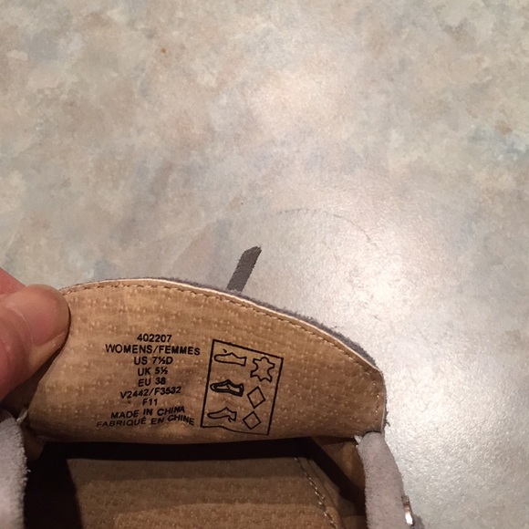 Lands End gray suede loafers (sz 7 1/2) - Picture 6 of 10